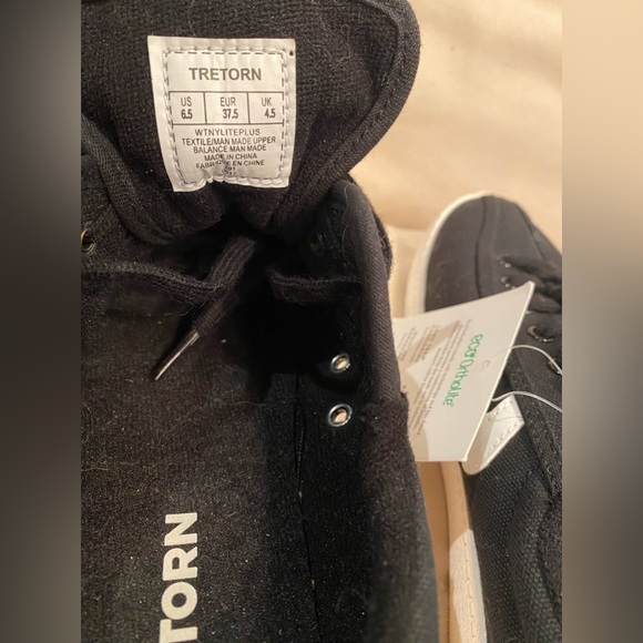 Tretorn women’s black and white sneakers size 7 - Picture 4 of 7